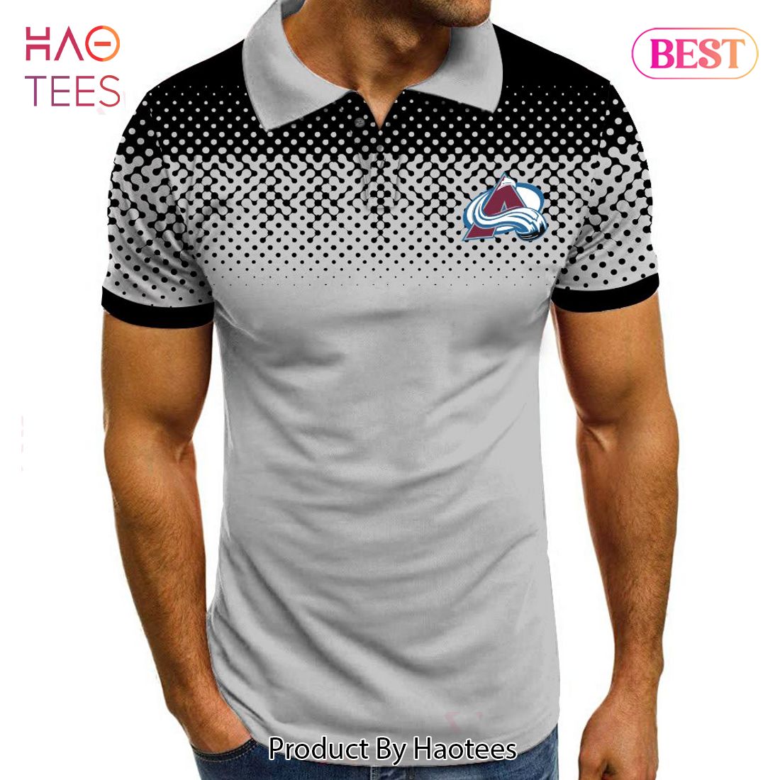 AVAILABLE NHL Colorado Avalanche Special Multi Color Polo AVAILABLE NHL Colorado Avalanche Special Multi Color Polo