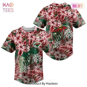 [AVAILABLE] NHL Minnesota Wild Special Hawaiian Design Baseball Jersey Jeysey