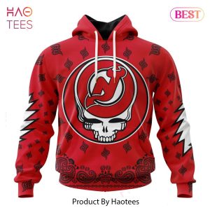 AVAILABLE NHL New Jersey Devils Special Grateful Dead Design ST2303 Jeysey