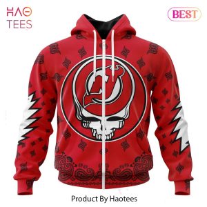 AVAILABLE NHL New Jersey Devils Special Grateful Dead Design ST2303 Jeysey