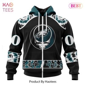 AVAILABLE Philadelphia Eagles Special Grateful Dead Design Hoodie