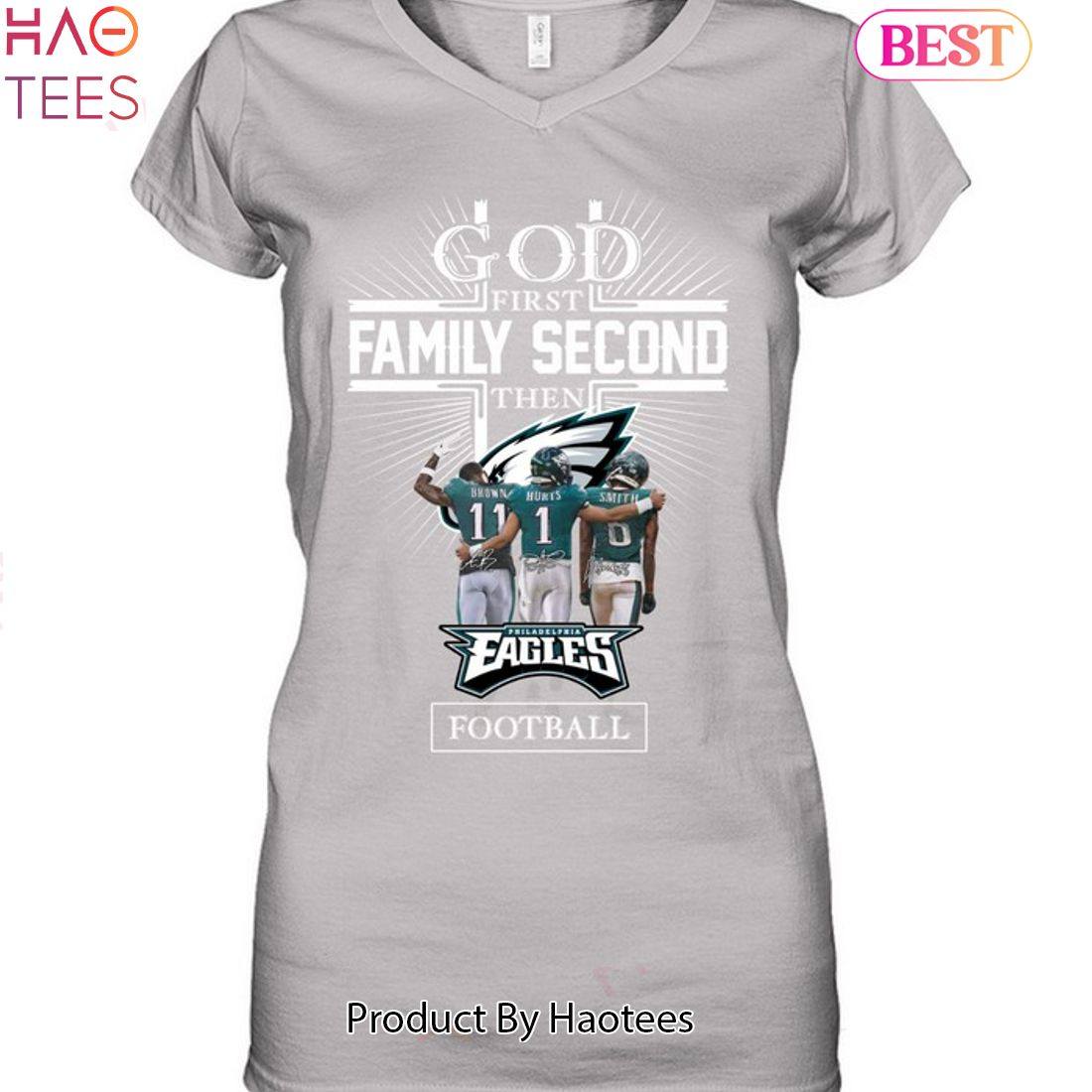 BEST 1st God Family Second Then Philadelphia Eagles Unisex T-Shirt BEST 1st God Family Second Then Philadelphia Eagles Unisex T-Shirt
