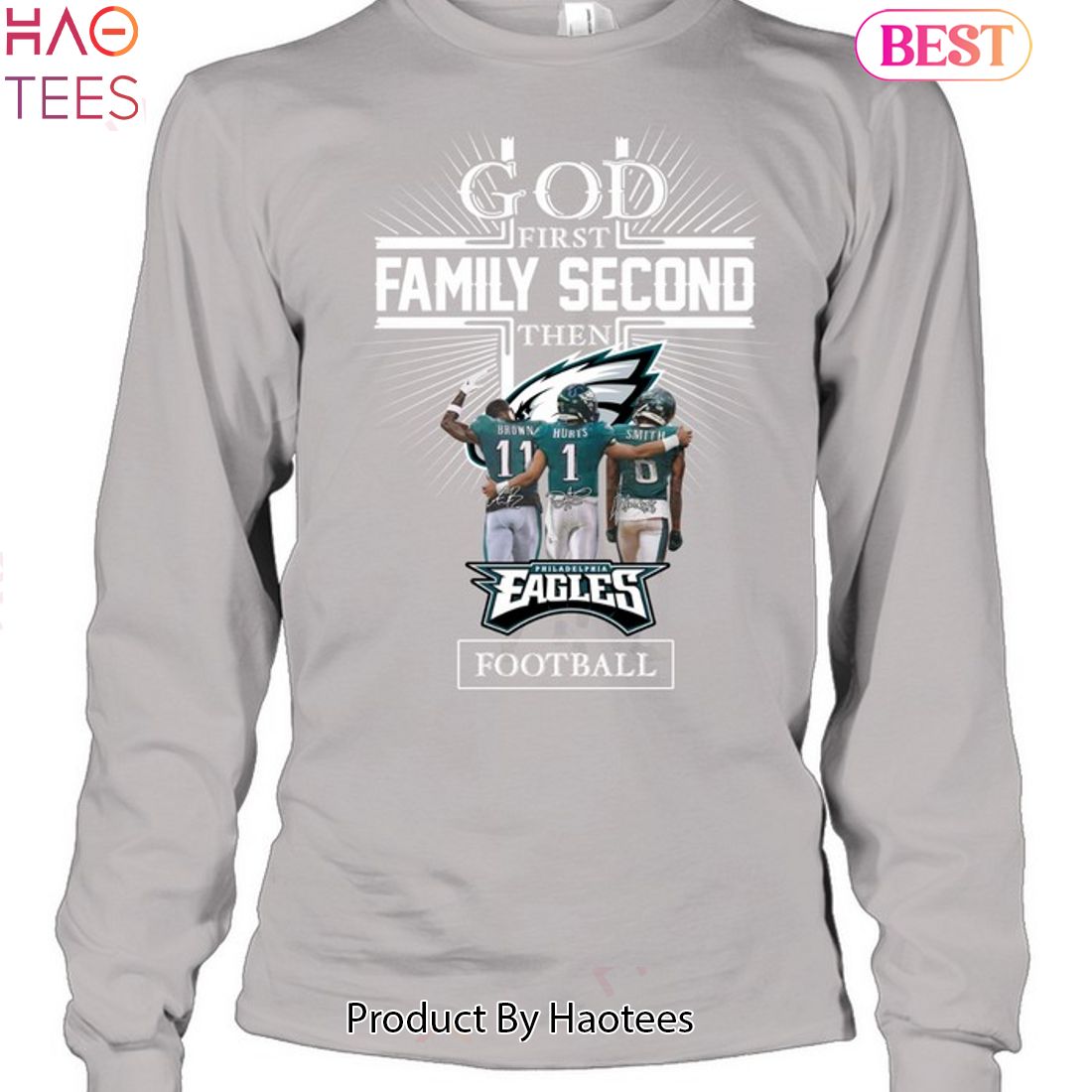 BEST 1st God Family Second Then Philadelphia Eagles Unisex T-Shirt BEST 1st God Family Second Then Philadelphia Eagles Unisex T-Shirt