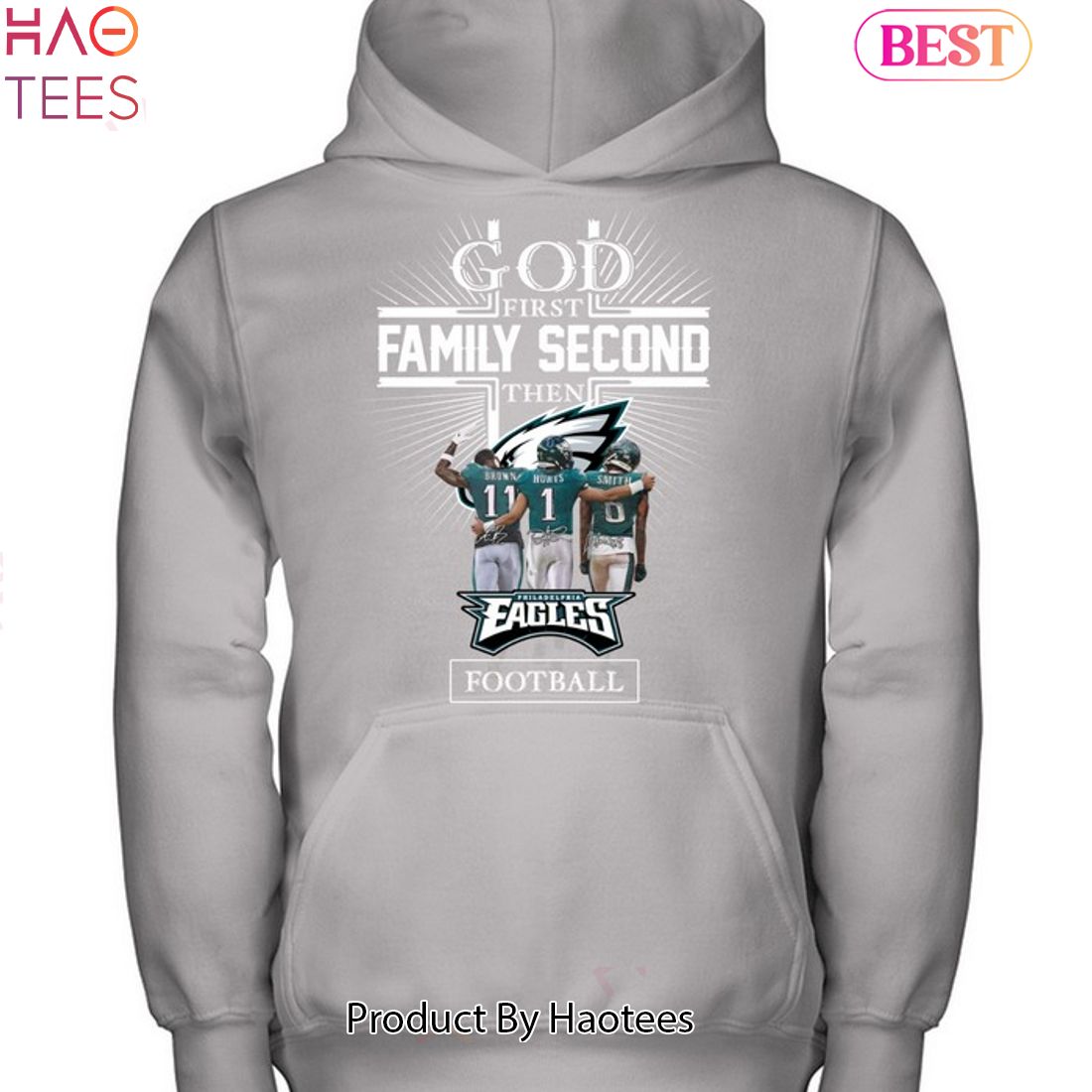 BEST 1st God Family Second Then Philadelphia Eagles Unisex T-Shirt BEST 1st God Family Second Then Philadelphia Eagles Unisex T-Shirt