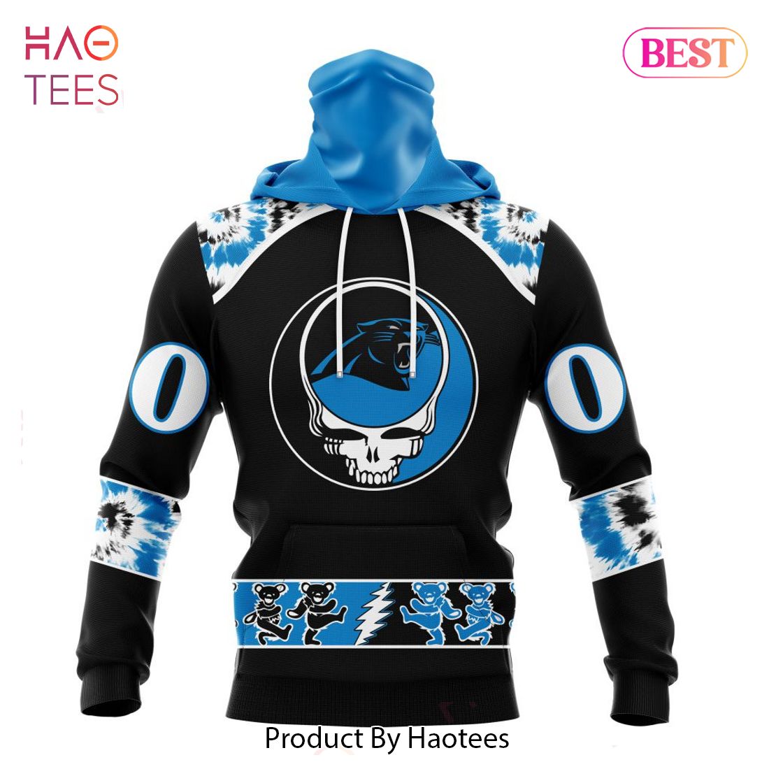 BEST Carolina Panthers Special Grateful Dead Design Hoodie