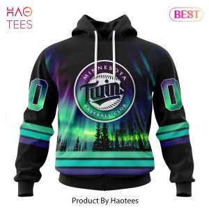 BEST MLB Minnesota Twins Special Design With Northern Lights Hoodie