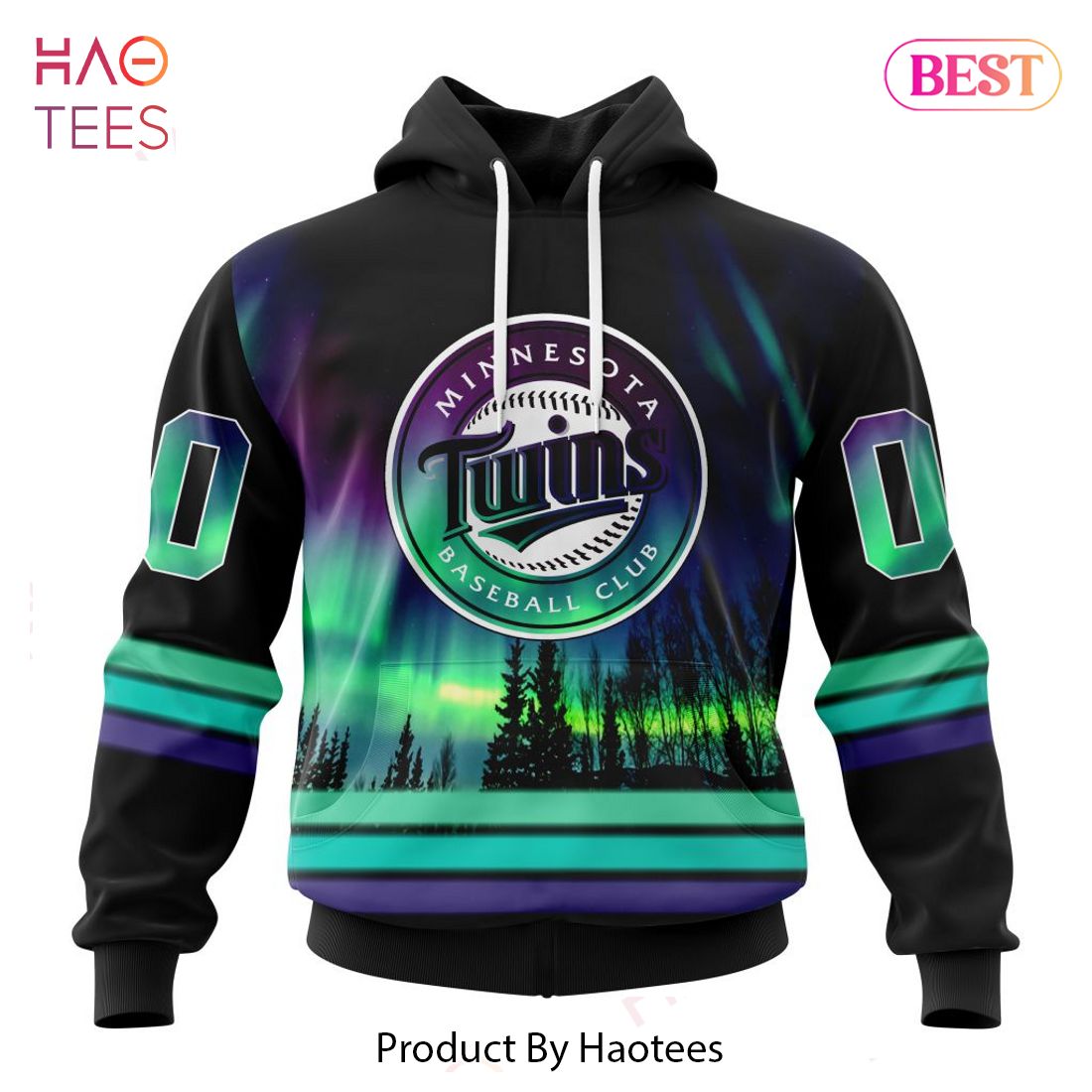BEST MLB Minnesota Twins Special Design With Northern Lights Hoodie BEST MLB Minnesota Twins Special Design With Northern Lights Hoodie