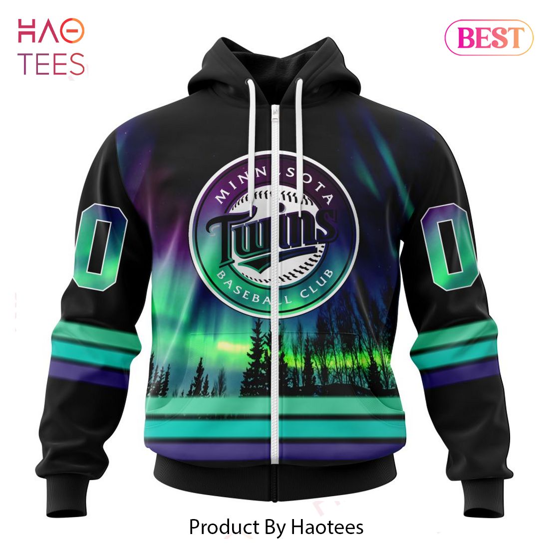 BEST MLB Minnesota Twins Special Design With Northern Lights Hoodie BEST MLB Minnesota Twins Special Design With Northern Lights Hoodie