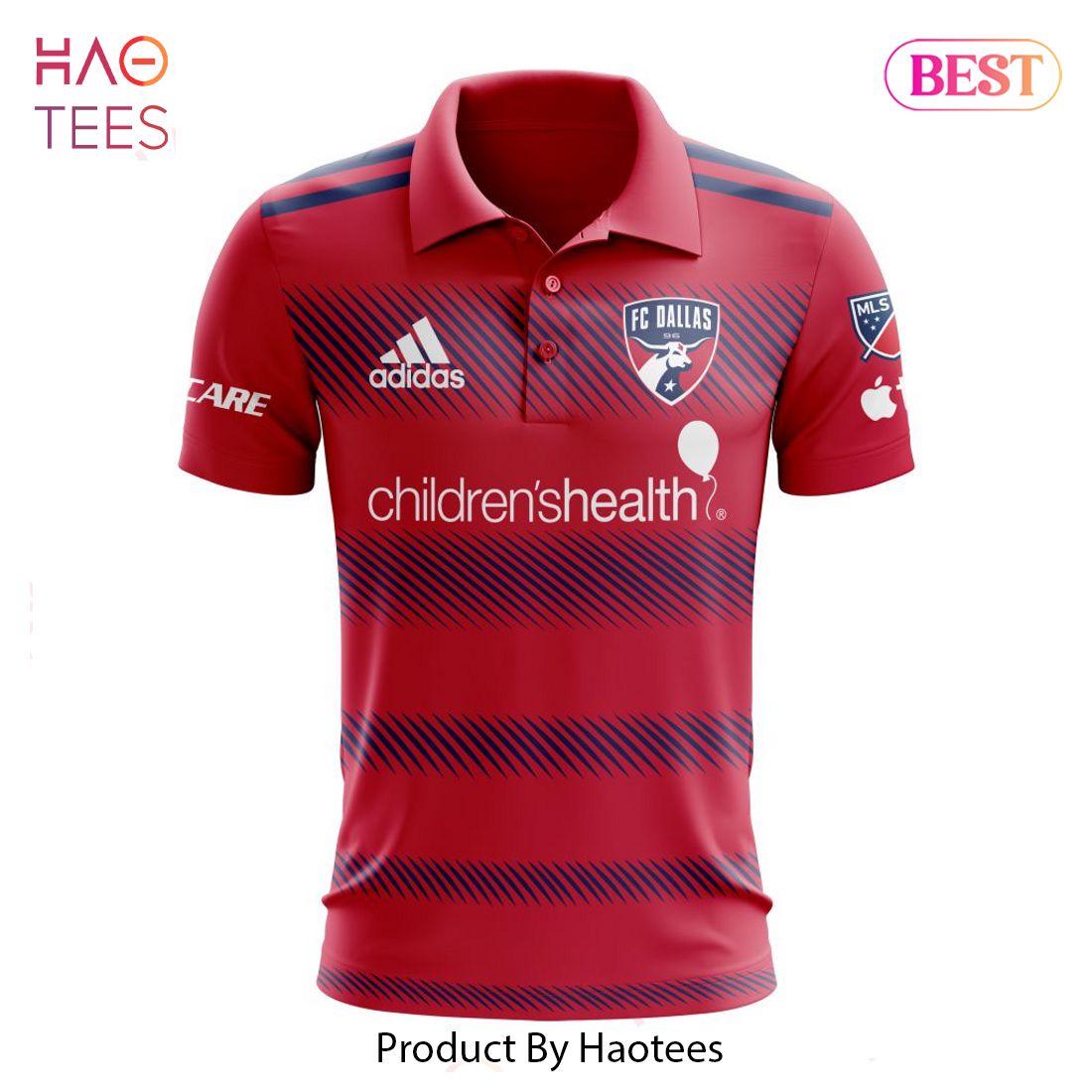 BEST MLS FC Dallas 2023 Home Crescendo Custom Polo