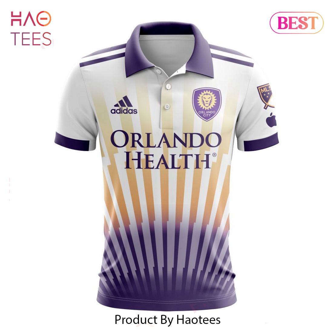 BEST MLS Orlando City SC 2023 Away The Sunshine Custom Polo