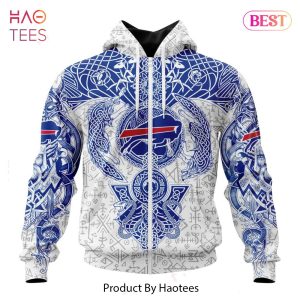 BEST NFL Buffalo Bills _ Norse Viking Symbols Hoodie