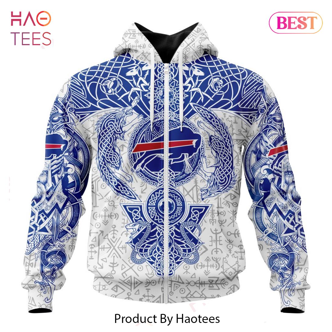 BEST NFL Buffalo Bills _ Norse Viking Symbols Hoodie BEST NFL Buffalo Bills _ Norse Viking Symbols Hoodie