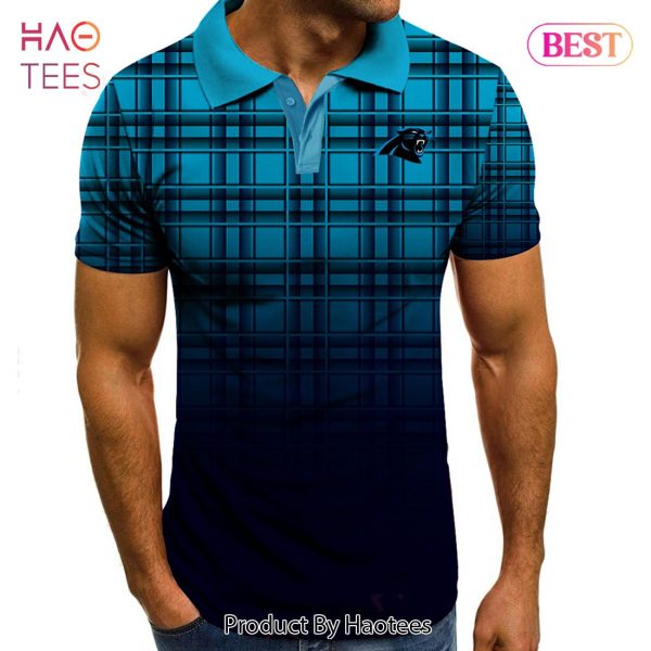 [BEST] NFL Carolina Panthers Polo Tartan Gradient Polo Shirt