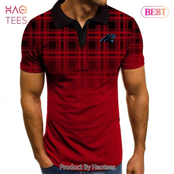 [BEST] NFL Carolina Panthers Polo Tartan Gradient Polo Shirt
