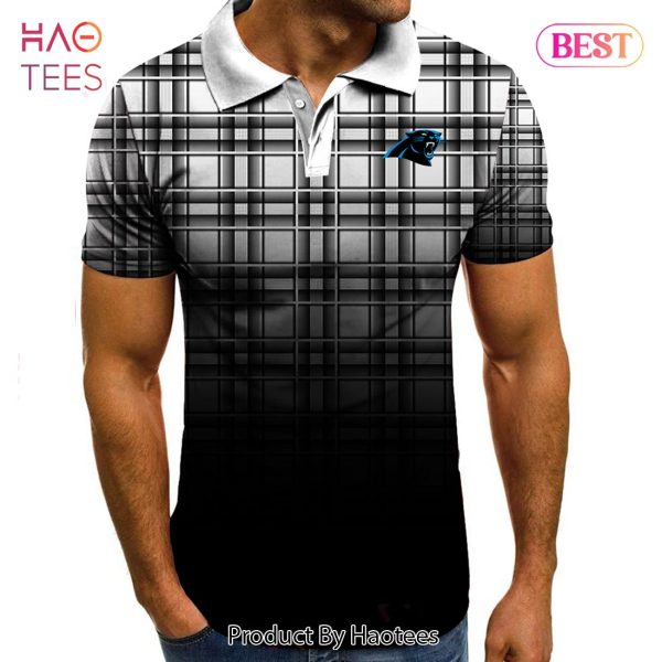 [BEST] NFL Carolina Panthers Polo Tartan Gradient Polo Shirt
