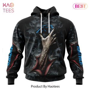BEST NFL Carolina Panthers Special Horror Skull Art Design Hoodie