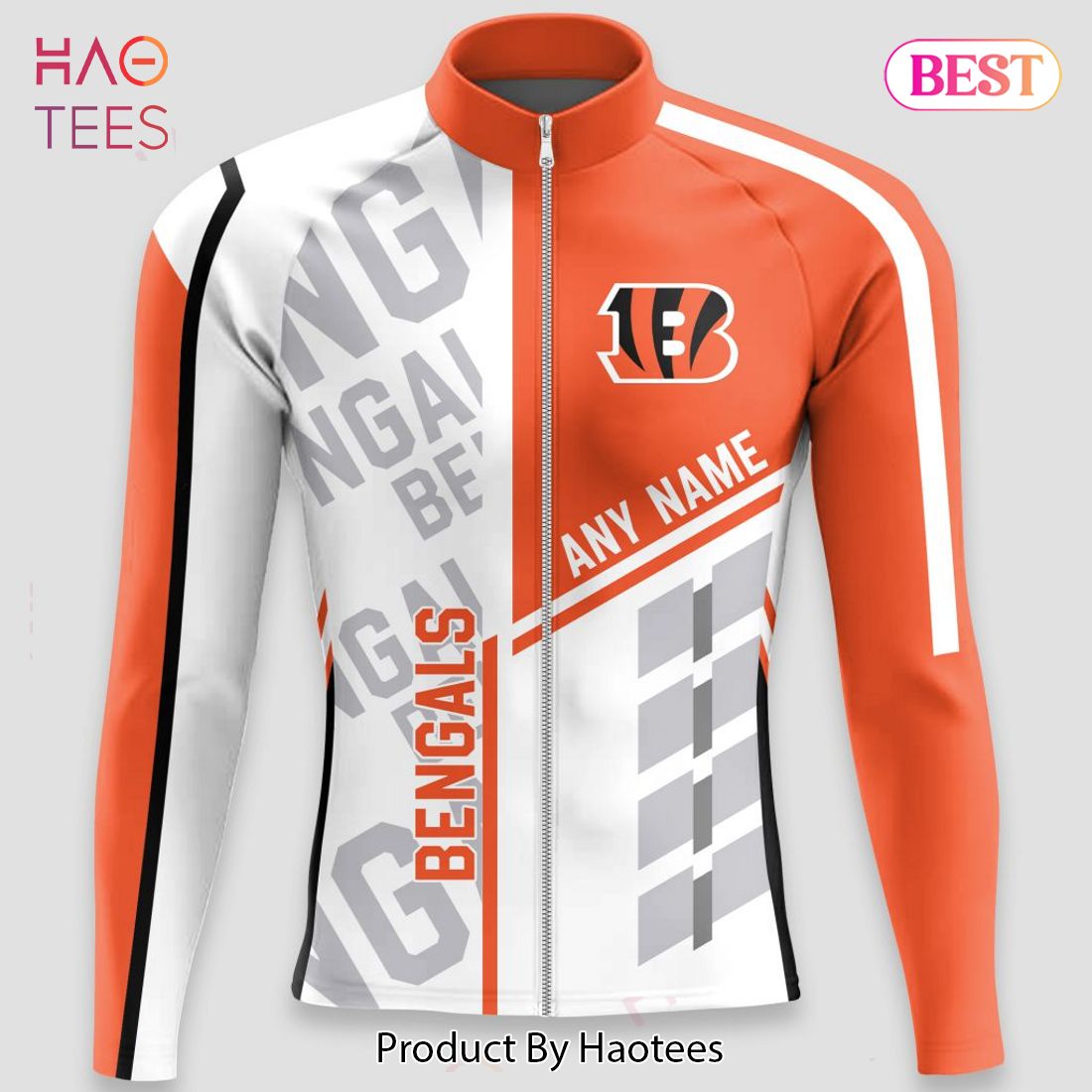 NEW Cincinnati Bengals Mono Cycling Jersey Hoodie