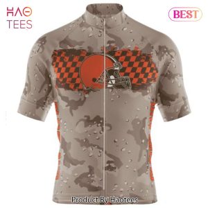 BEST NFL Cleveland Browns Special Desert Camo Design Cycling Jersey Hoodie