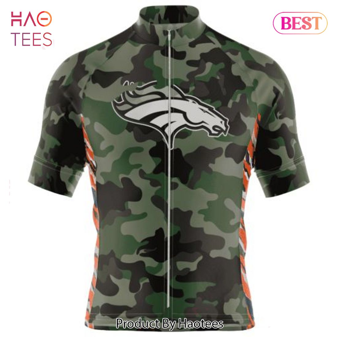BEST NFL Denver Broncos Special Camo Design Cycling Jersey Hoodie