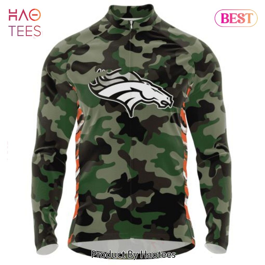 BEST NFL Denver Broncos Special Camo Design Cycling Jersey Hoodie