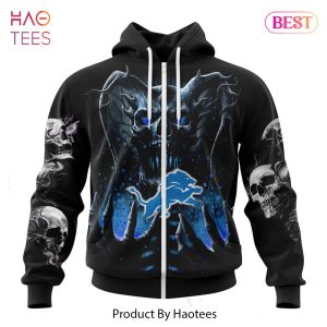 BEST NFL Detroit Lions Special Skull Art Design Hoodie