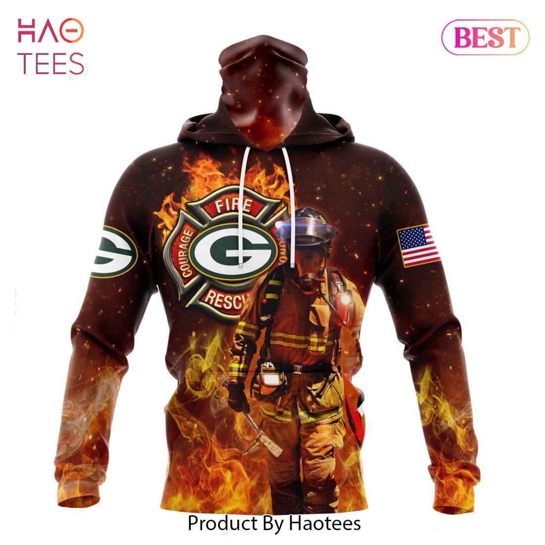 BEST NFL Green Bay Packers Honor Firefighters - First Responders Hoodie BEST NFL Green Bay Packers Honor Firefighters - First Responders Hoodie
