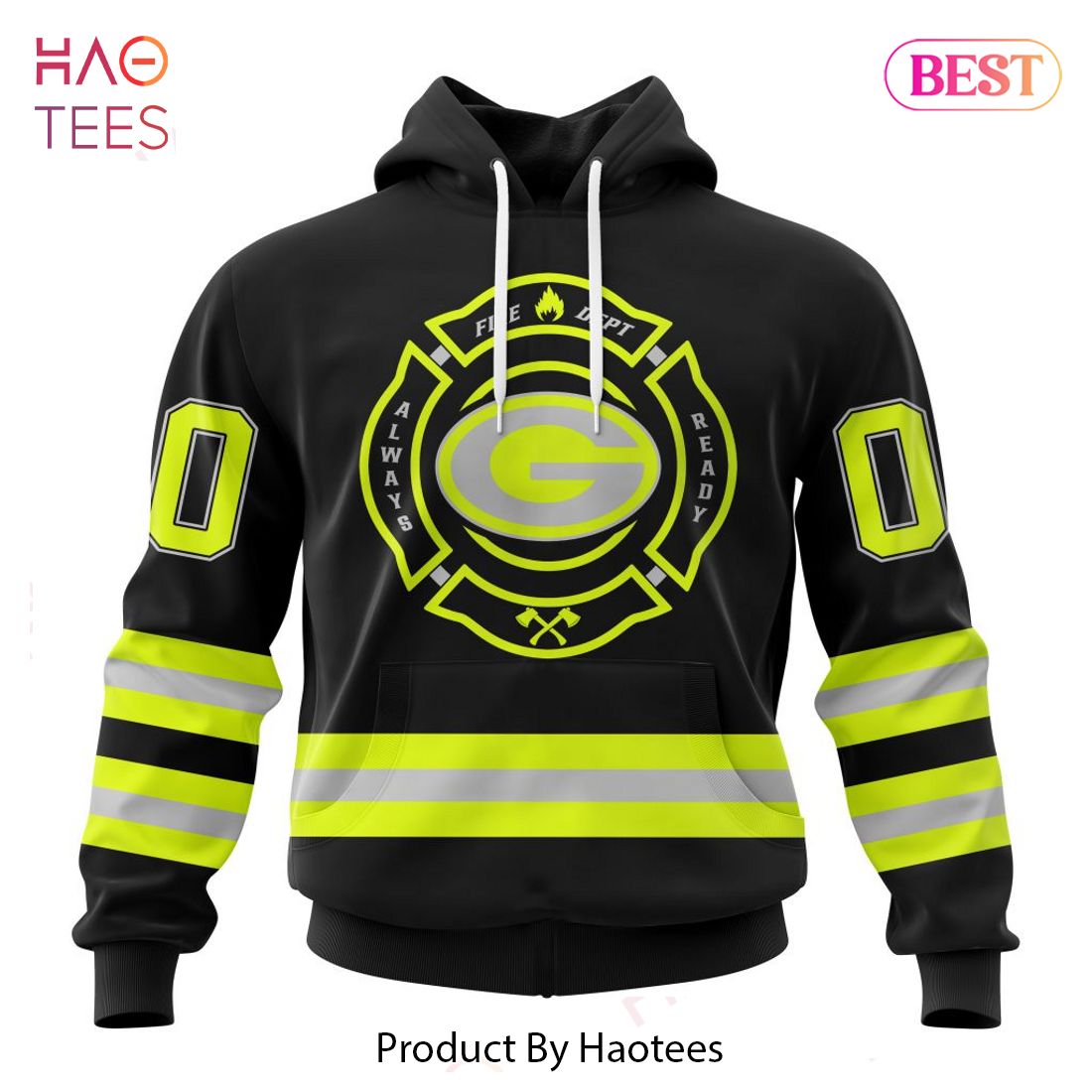 NEW NFL Green Bay Packers Special Firefighter Uniform Design Hoodie