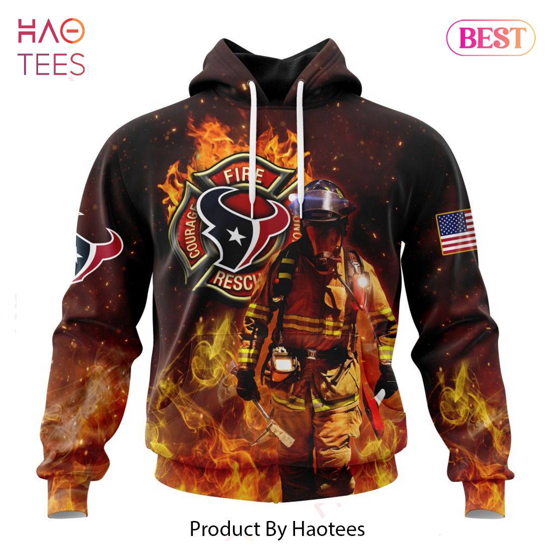 BEST NFL Houston Texans Honor Firefighters - First Responders Hoodie BEST NFL Houston Texans Honor Firefighters - First Responders Hoodie