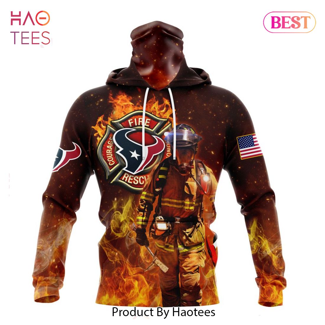 BEST NFL Houston Texans Honor Firefighters - First Responders Hoodie BEST NFL Houston Texans Honor Firefighters - First Responders Hoodie