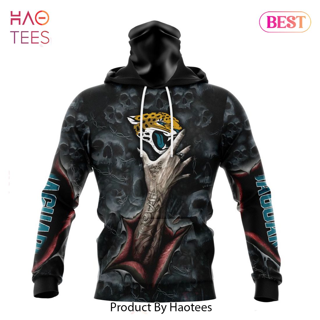 BEST NFL Jacksonville Jaguars Special Horror Skull Art Design Hoodie BEST NFL Jacksonville Jaguars Special Horror Skull Art Design Hoodie