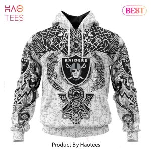 BEST NFL Las Vegas Raiders _ Norse Viking Symbols Hoodie