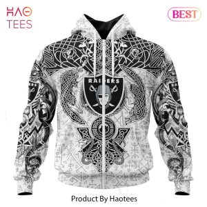 BEST NFL Las Vegas Raiders _ Norse Viking Symbols Hoodie