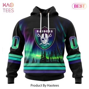 BEST NFL Las Vegas Raiders Special Design With Northern Lights Hoodie