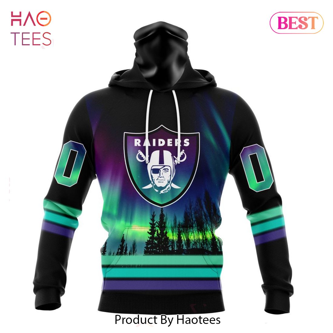 BEST NFL Las Vegas Raiders Special Design With Northern Lights Hoodie