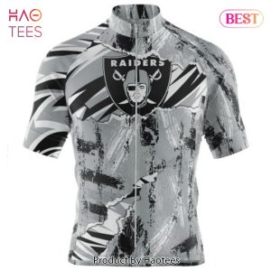 BEST NFL Las Vegas Raiders Special Mix Stripes Design Cycling Jersey Hoodie