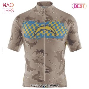 BEST NFL Los Angeles Chargers Special Desert Camo Design Cycling Jersey Hoodie