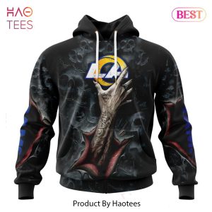 BEST NFL Los Angeles Rams Special Horror Skull Art Design Hoodie