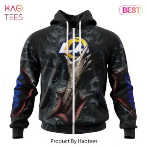 BEST NFL Los Angeles Rams Special Horror Skull Art Design Hoodie