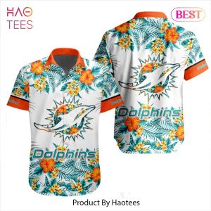 BEST NFL Miami Dolphins Special Hawaiian Design Button Shirt Hoodie