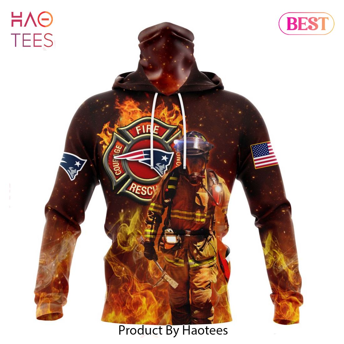 BEST NFL New England Patriots Honor Firefighters - First Responders Hoodie BEST NFL New England Patriots Honor Firefighters - First Responders Hoodie