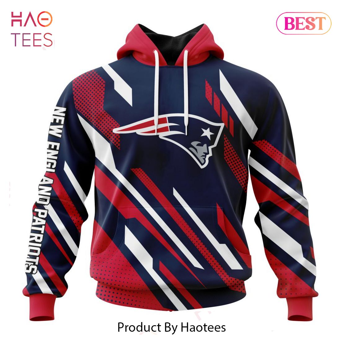 NFL New England Patriots Custom Name And Number 3D Hoodie, Shirt