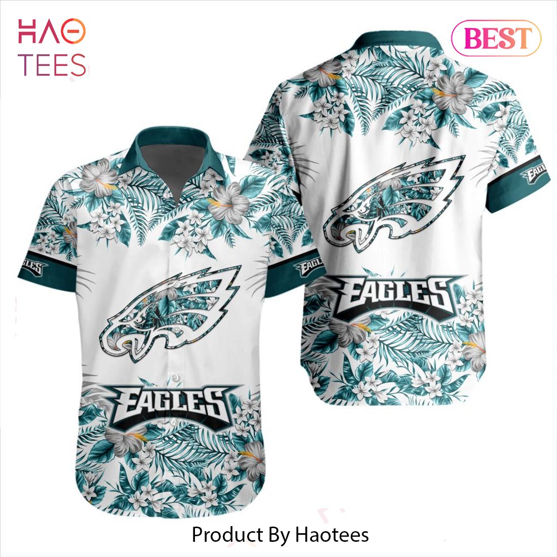 BEST NFL Philadelphia Eagles Special Hawaiian Design Button Shirt Hoodie