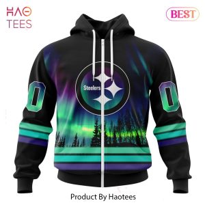 BEST NFL Pittsburgh Steelers Special Design With Northern Lights Hoodie