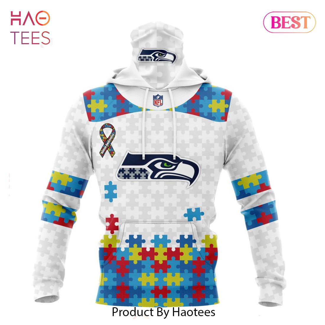 BEST NFL Seattle Seahawks Special Autism Awareness Design Hoodie BEST NFL Seattle Seahawks Special Autism Awareness Design Hoodie