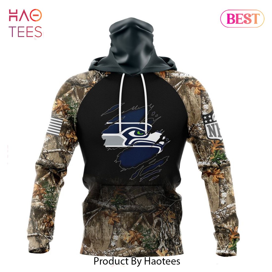 BEST NFL Seattle Seahawks Special Camo Hunting Design Hoodie - ZK11