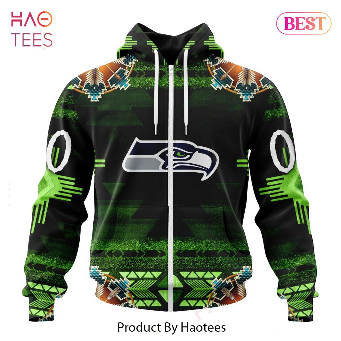 BEST NFL Seattle Seahawks Special Native Costume Design Hoodie BEST NFL Seattle Seahawks Special Native Costume Design Hoodie