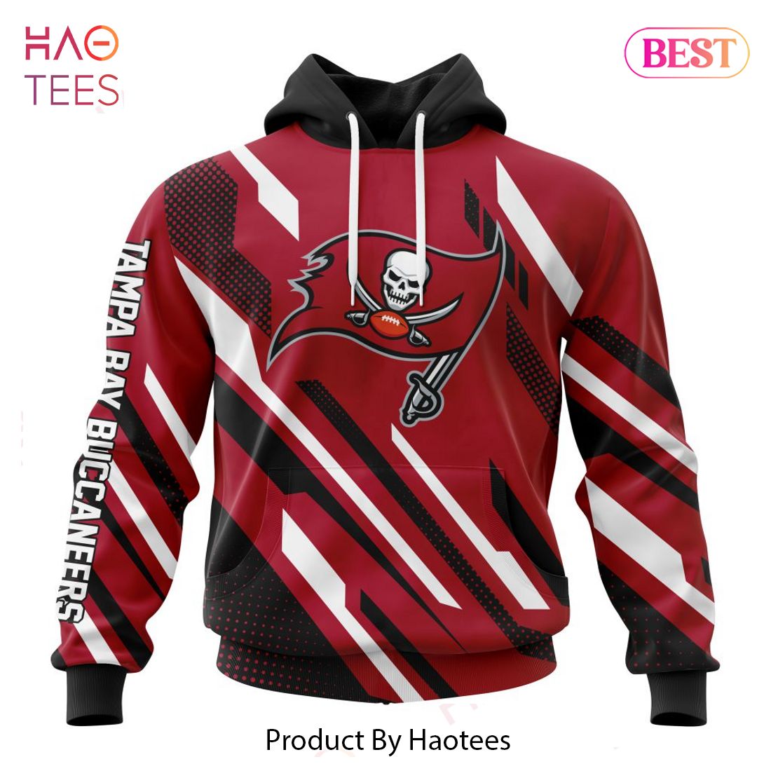 NFL Tampa Bay Buccaneers Red Unisex Hoodie, Zip Hoodie 3D All Over