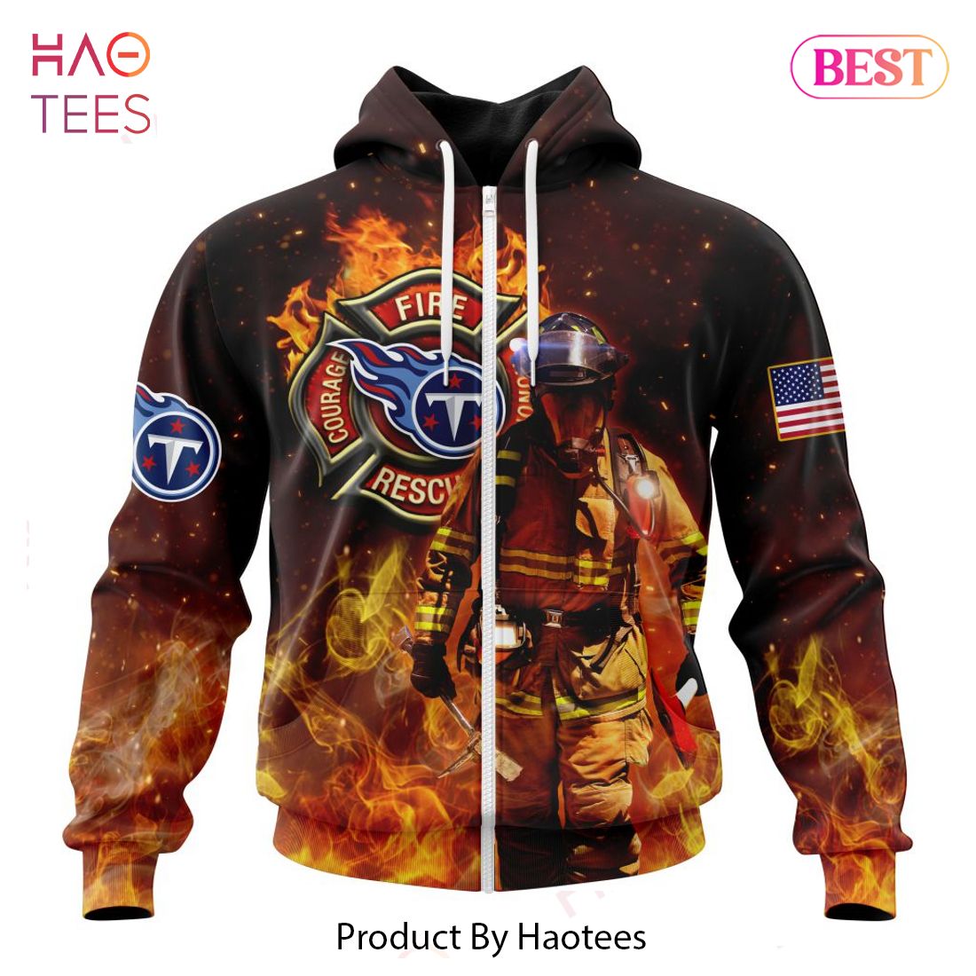BEST NFL Tennessee Titans Honor Firefighters - First Responders Hoodie BEST NFL Tennessee Titans Honor Firefighters - First Responders Hoodie