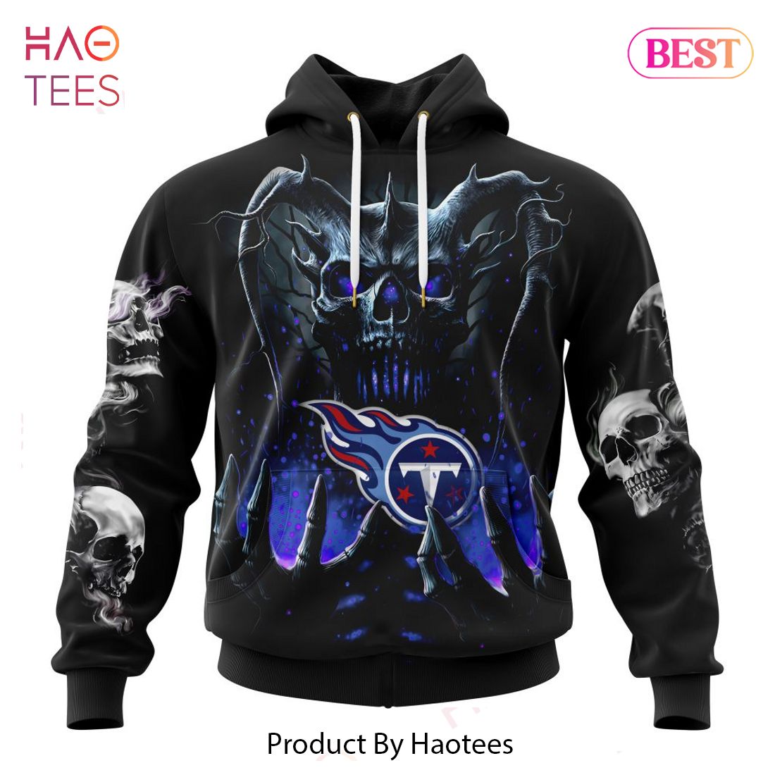 BEST NFL Tennessee Titans Special Skull Art Design Hoodie