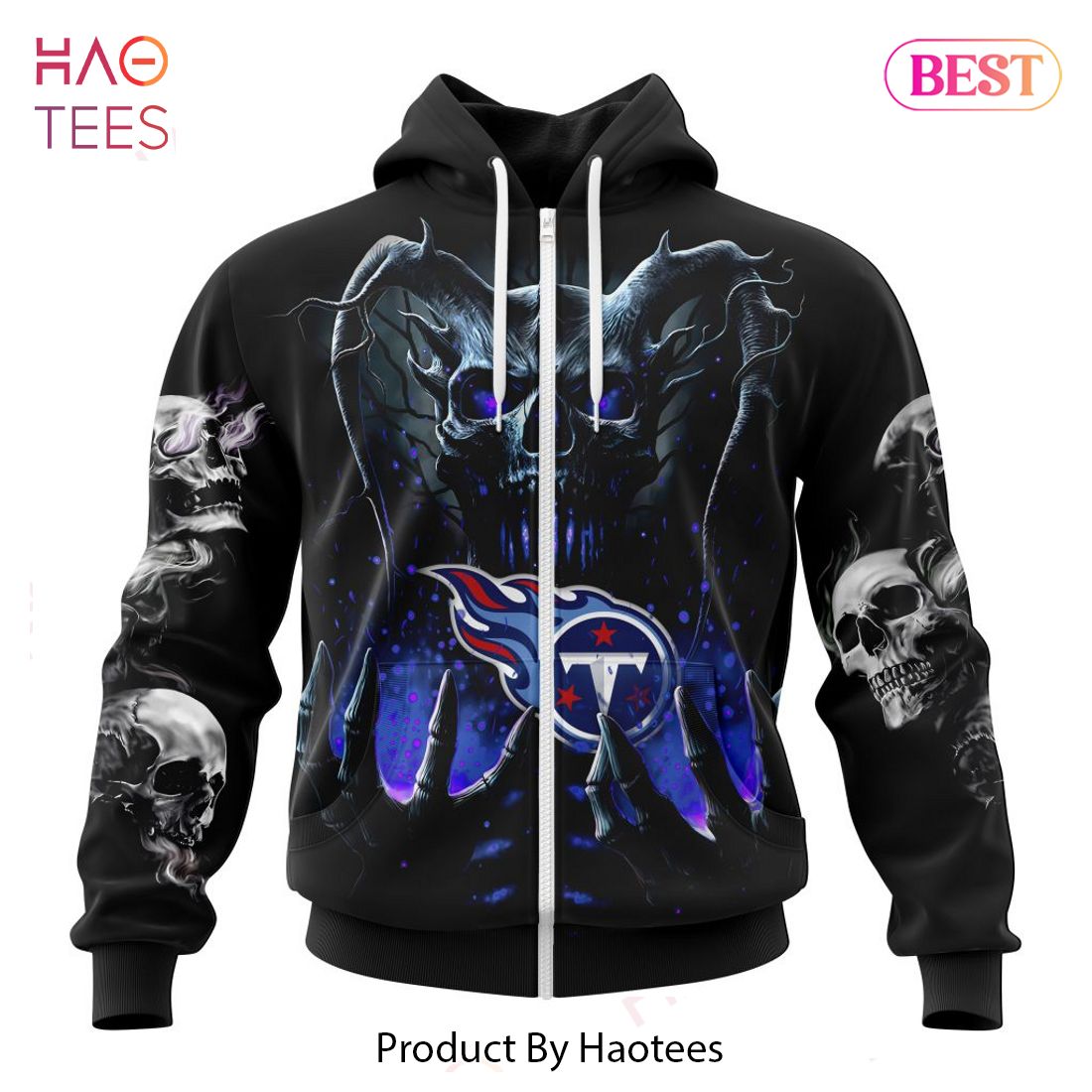 BEST NFL Tennessee Titans Special Skull Art Design Hoodie BEST NFL Tennessee Titans Special Skull Art Design Hoodie